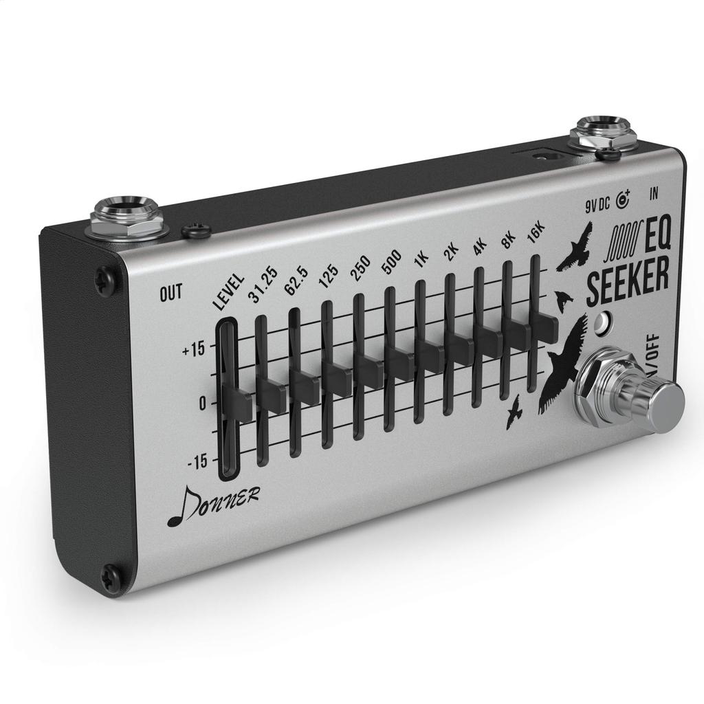 Donner EQ Seeker 10-полосный эквалайзер гитарная педаль эффектов (Искатель EQ)