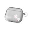 Прозрачный чехол милая лапка кошки сердце совместимый с Apple AirPods 1/1/1 Поколение Защитный чехол Pro Bluetooth