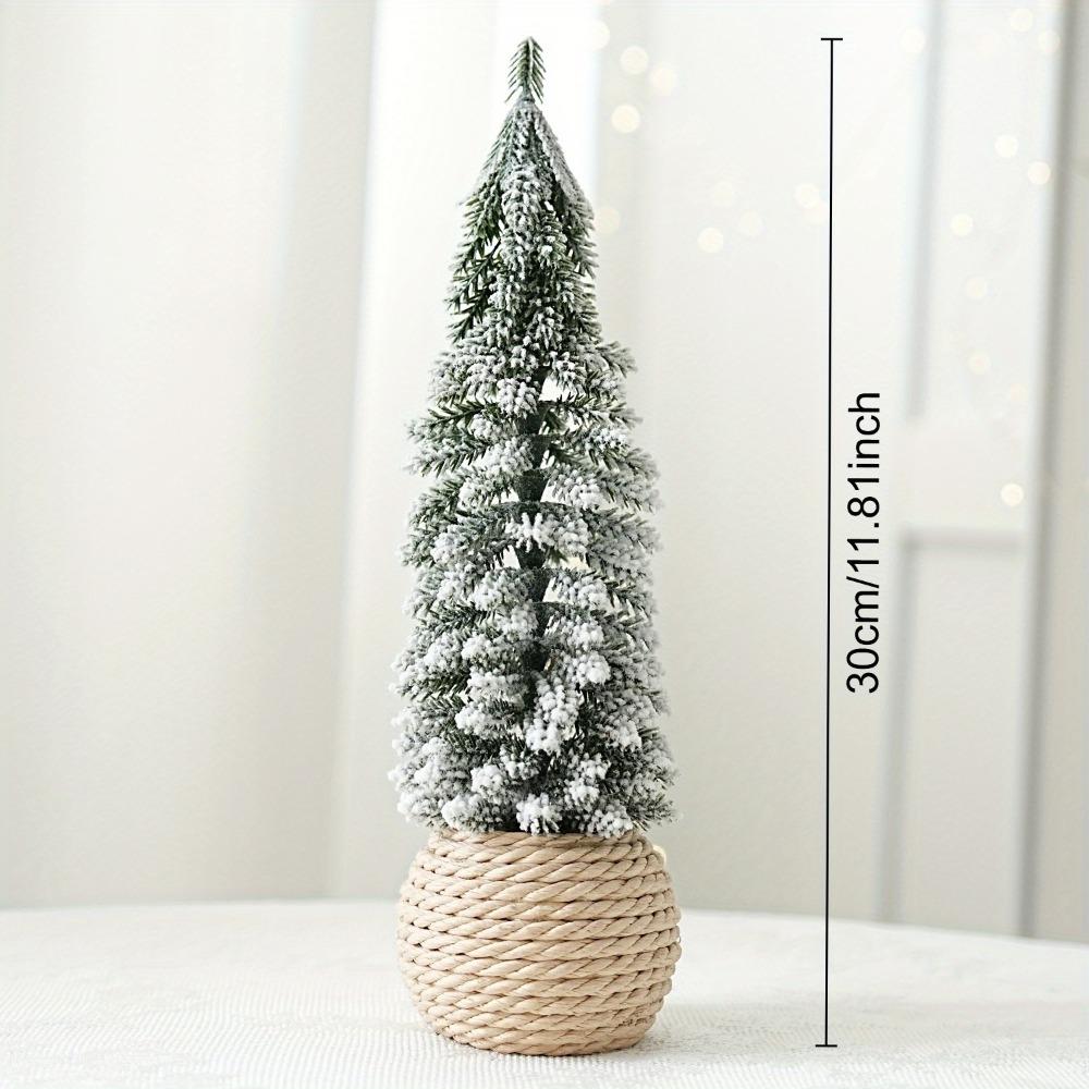 Mini Christmas Tree Artificial Small Snow Pine Xmas Tree Decorations New Year Party Ornaments Gifts Home Table Decor