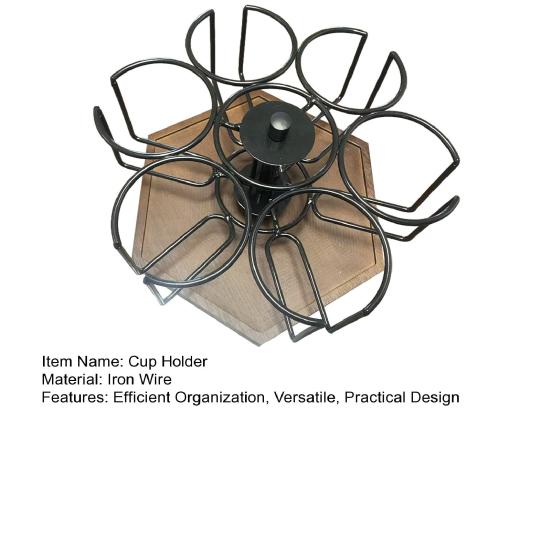 Органайзер для бутылок с водой для стаканов объемом 30/40 унций с вращающейся ручкой и держателем для стакана