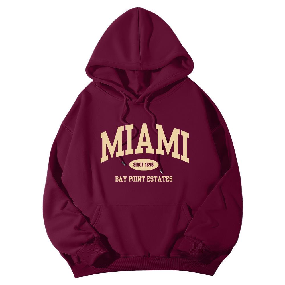 New casual sports sweater fleece hooded sports sweater men's and women's autumn and winter sports fashion