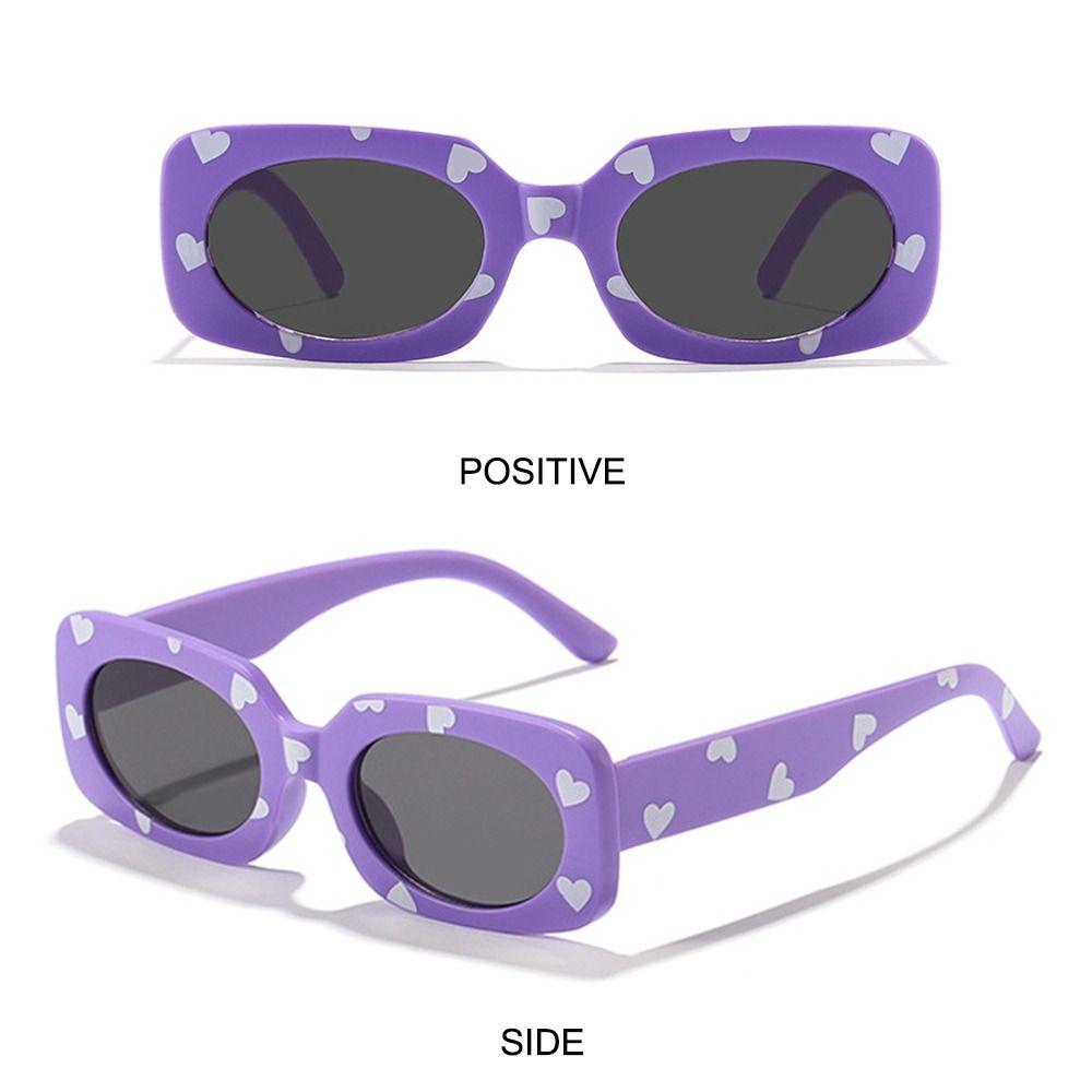 2-8 Years Kids Rectangular Sun Glasses Sun Protection Eyewear Retro Girls Boys Shades