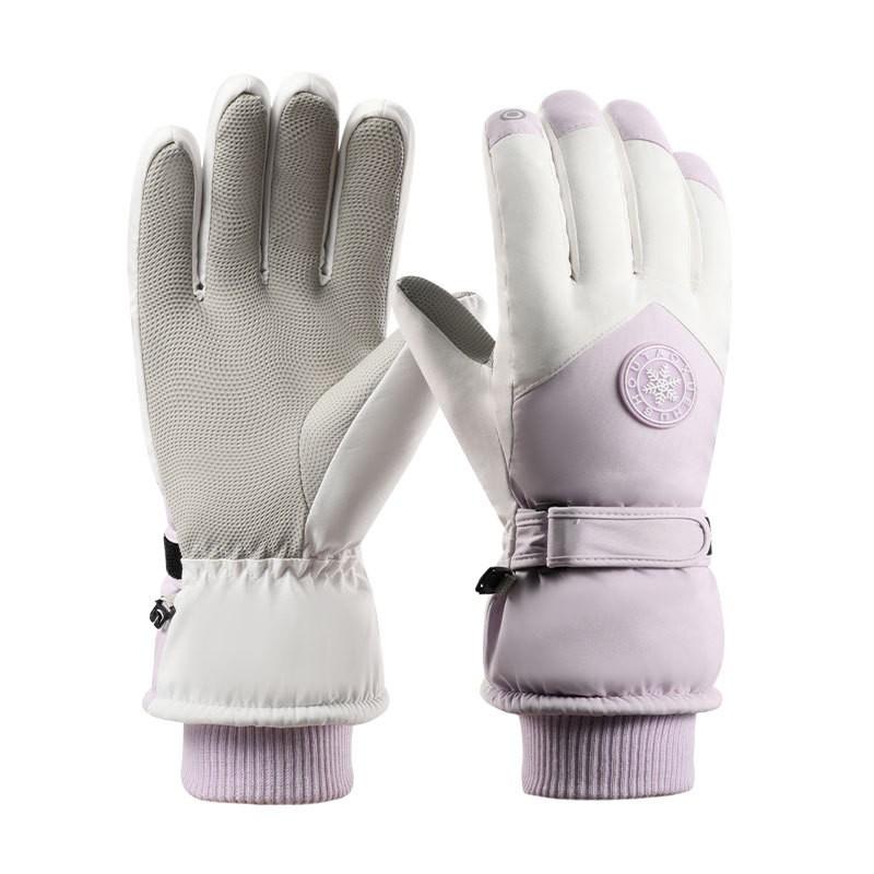 Unisex Winter Ski Gloves Touchscreen Compatible Windproof Waterproof Thermal Lined Cycling