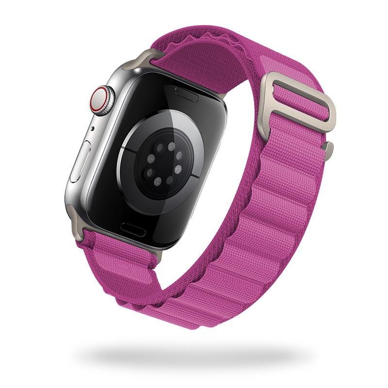 Ремешок Alpine Loop для Apple Watch ultra 45 мм, 41 мм, 44 мм, 40 мм, 49 мм, 42 мм, 38 мм, металлический браслет iWatch Ultra SE 8, 7, 6, 5, 4, нейлоновый ремешок