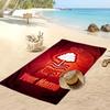 Nottingham Forest FC Personalized Printed Beach Towel Soccer Logo Support Custom Name Text Absorbent Towel For Sport Travel Special Gift