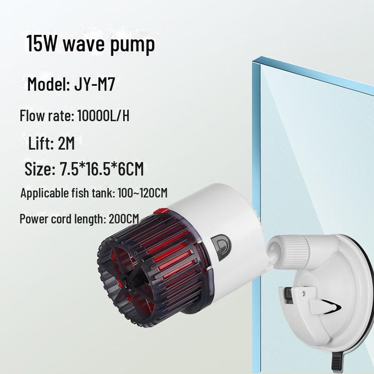 Бесшумный волновой насос Jingye для аквариума с магнитным всасыванием - устройство для циркуляции воды и отходов в аквариуме
