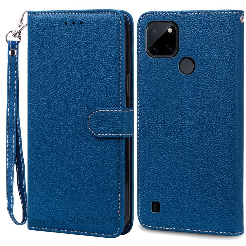 Чехол C21y/C21y для Realme C21Y, кожаный чехол-кошелек, откидная крышка для Realme C25Y, силиконовый чехол-книжка, чехол-кошелек, Fundas
