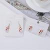 European American Christmas Snowman Stud Earrings - Simple Sweet Design