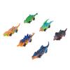 Набор из 6 динозавров, игрушечные инерционные машинки, трансформирующиеся гоночные разноцветные пластиковые игрушки-динозавры