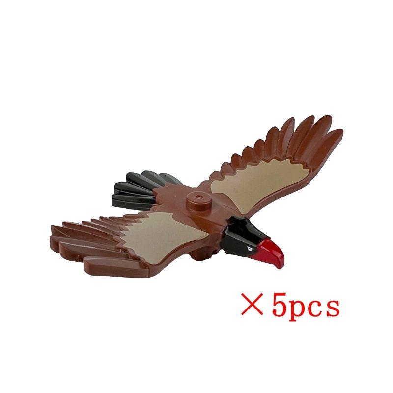 Animals Cute Bird Eagle Hawk Vulture Phoenix Chameleon Figures MOC Building Blocks Toys for Children Gifts DIY Toy Animal Part