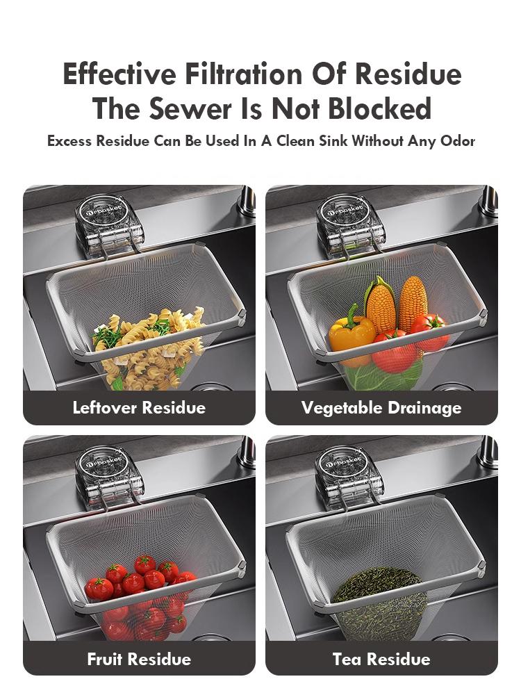 Подставка-фильтр для кухонной раковины на присосках, железная, экран для слива, бытовая, с высокой несущей способностью, складная, вертикальная