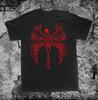 Хлопковая рубашка Winged Skeleton Shirtpunk Оккультная Готическая Злой Сатана Козел S Голова Пентаграмма Сатанинский Козел Мендес Череп Вуду Металл Дьявол Бафомет