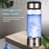 420ML Hydrogen Water Ionizer Cup Portable Rechargeable Rapid Electrolysis Hydrogen-rich Water Maker Glass Bottle