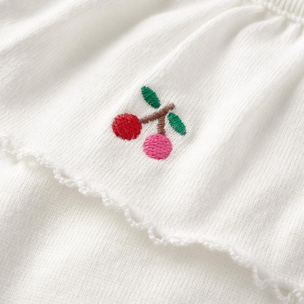 Miki House Hot Biscuits Лонгслив для мальчиков и блузка, для девочек, детская одежда, белый, 90см, 70-5208-499