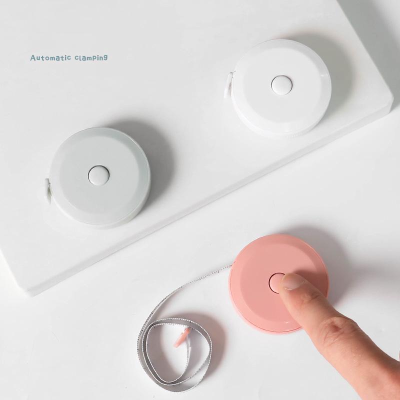 1 шт., измерительная лента цвета макарон, 150 см, 60 дюймов, метрическая имперская гибкая линейка, портативная рулетка, канцелярские принадлежности