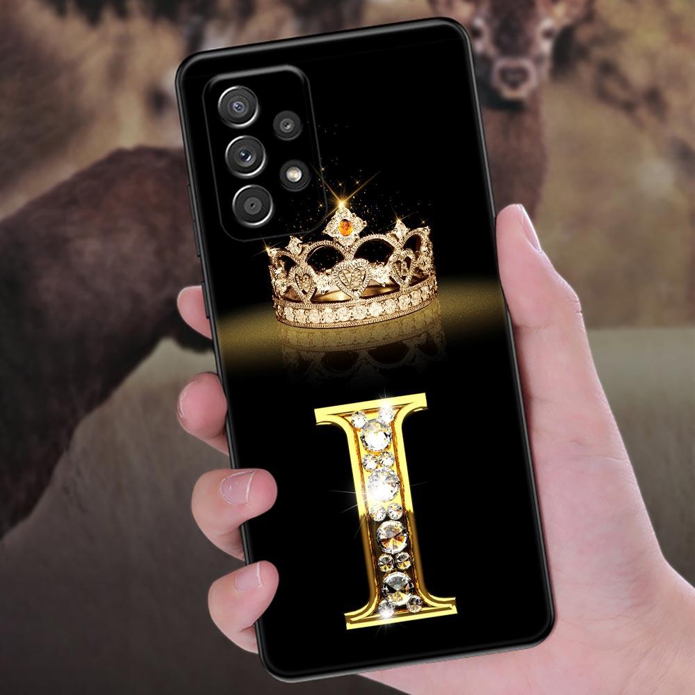Чехол для телефона с буквами M L E T K J I U для Samsung Galaxy A57 A56 A37 A55 A36 A26 A54 A52 A35 A34 A25 A17 A16 A15 A07 A06 Мягкая накладка