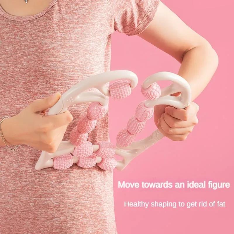 Pressotherapy Massage Lymphatic Drainage Massager 13 Wheels Muscle Roller 360° Deep Tissue Muscle Roller For Legs, Neck, Arms