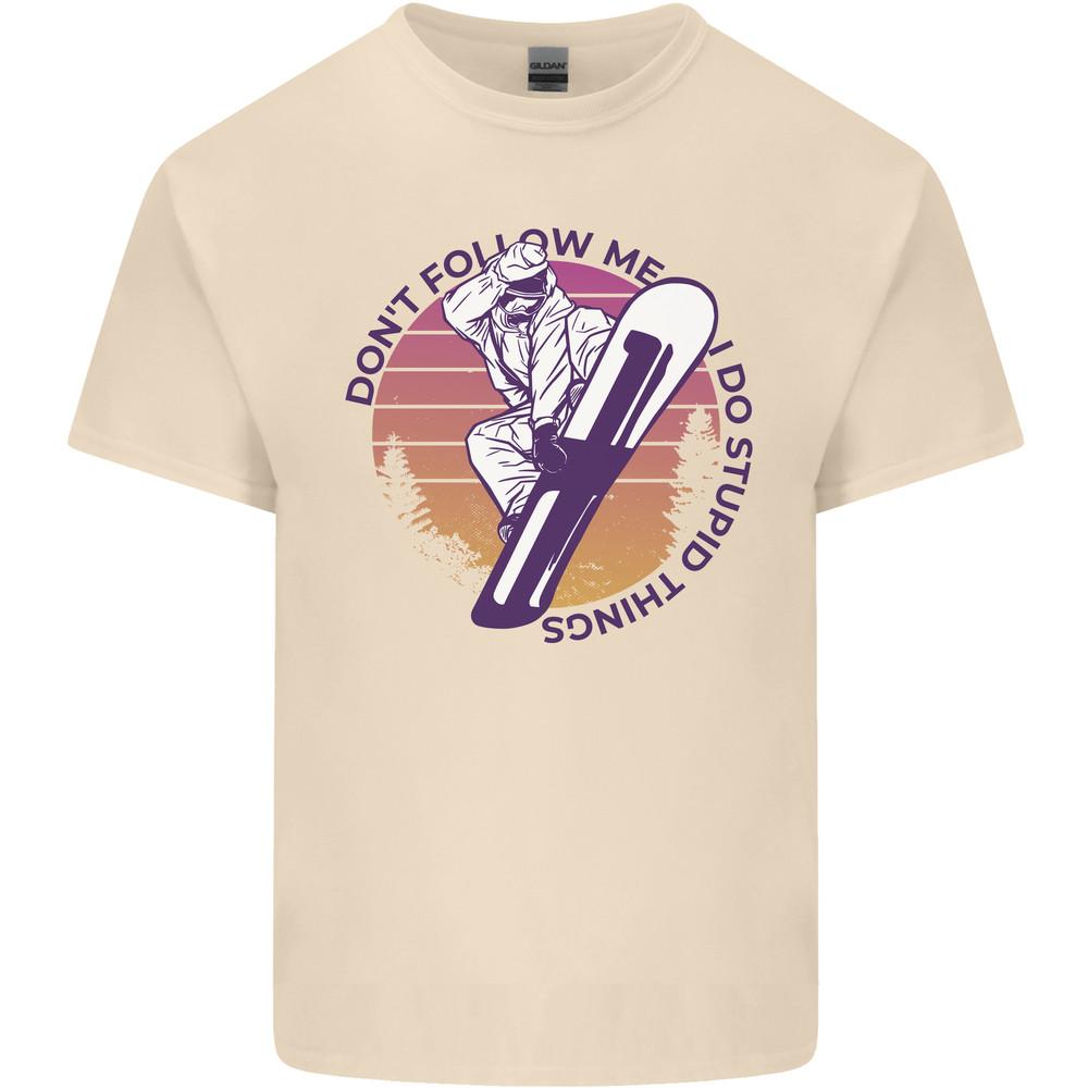 Snowboarding Dont Follow Me Funny Mens Light Cotton T-Shirt Unisex T-Shirt