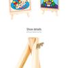 Mini Wooden Folding Easel for DIY Oil Painting and Display