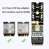 Конвертер M2 Wi-Fi слота в M-Key Инструменты в комплекте Конвертер M2 A+E Key в M2 NVME Адаптер для SSD 2230 2242 2260 2280