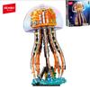 Нетоксичные кубики Sembo 726 деталей Серия животных Moc Меха-конструктор Модель медузы Светящаяся Детская игрушка Подарки на Хэллоуин для детей