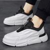 Мужская обувь 2025 весна новая тенденция повседневная универсальная спортивная обувь толстая подошва увеличивающая рост кожаный верх износостойкая взрывная трендовая обувь мужчины