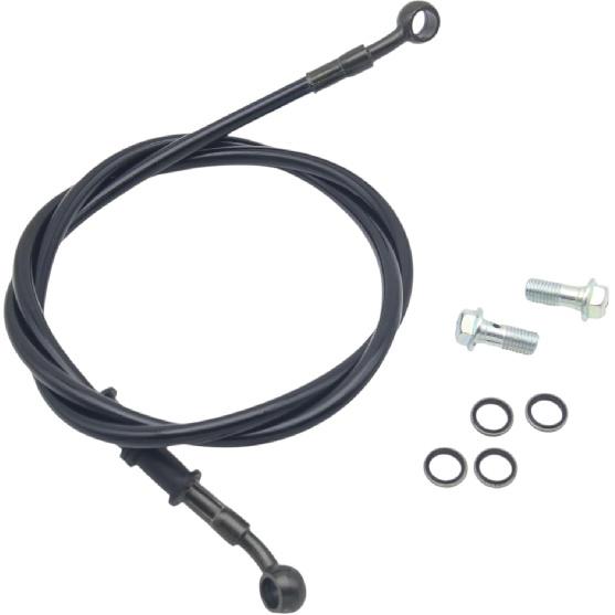 Комплект тормозных шлангов для скутера, квадроцикла, питбайка GY6 10 мм banjo + болт banjo из нержавеющей стали M10x1.25 (28мм) и Шайбы - Совместимо с 50cc-150cc