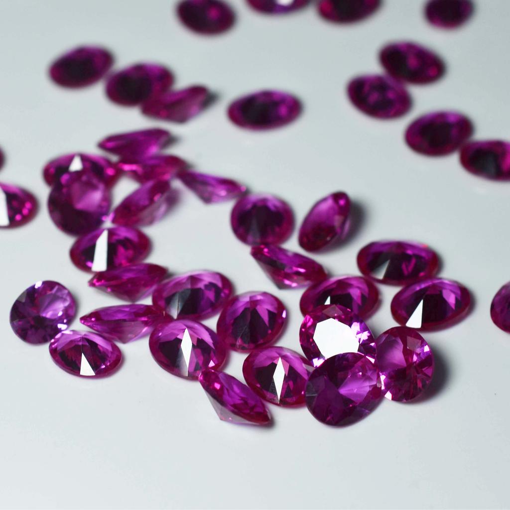 Natural Pink Ruby Loose Gemstone 24 pcs Untreated Oval Cut 8x6 mm for Jewelry Making and Crafts