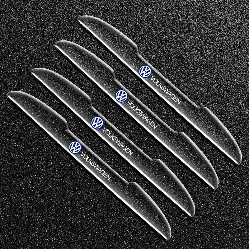 For VW Invisible Car Door Bowl Handle Protective Sticker Anti-collision Clear Strip Stickers for VW Volkswagen Golf Polo Passat Touran