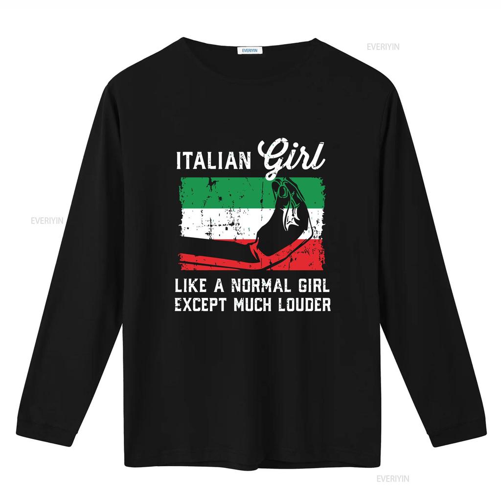 Italian Girl T Shirt Loud Italy Flag ArT vintage Washed graphic Stylish Unisex designer clothes Casual Top For Everyday Wear