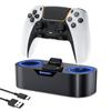 NEWDERY PS5 Controller Charging Stand PS5 Controller Edge Charger Storage Stand Fast Charging Just Place Charge PS5 Controller Peripherals Accessories