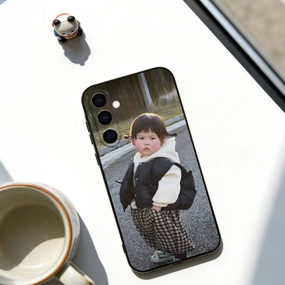 Очаровательный Человеческий Детеныш Чехол для Телефона Для Samsung Galaxy A73,A72,A71,A70,A53,A52,A51,Другие Мягкий Черный Чехол