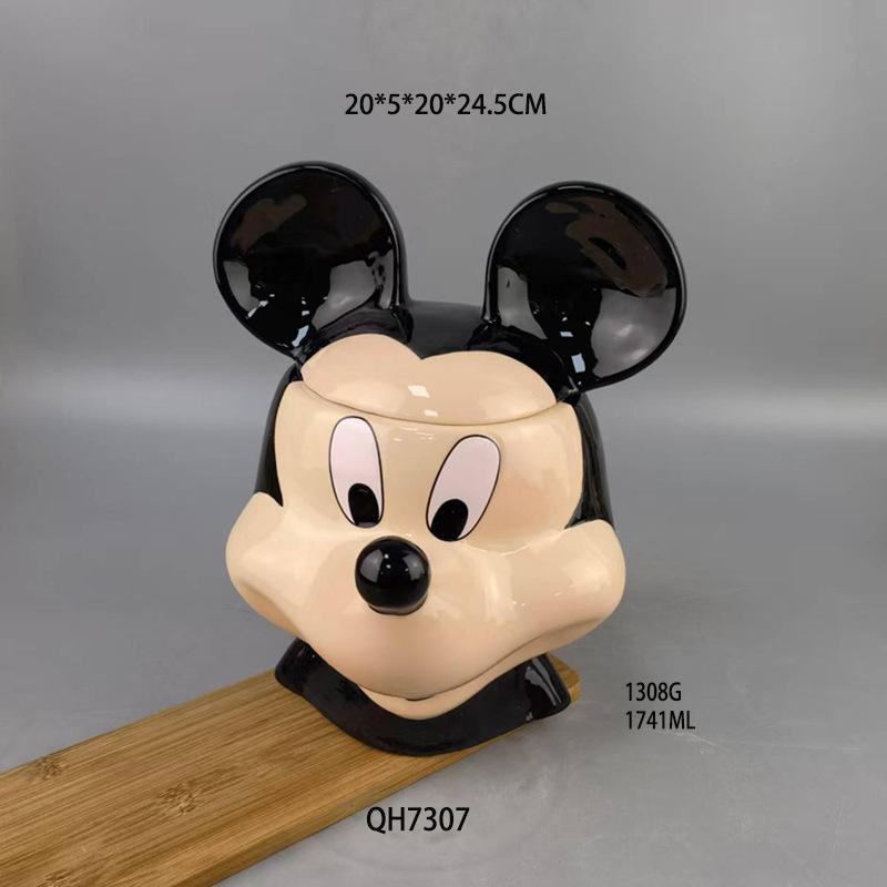 Мультяшный персонаж 3D тисненый банка для печенья Белое облако Земля Конфета герметичная банка банка для хранения печенья Мультяшная керамическая банка