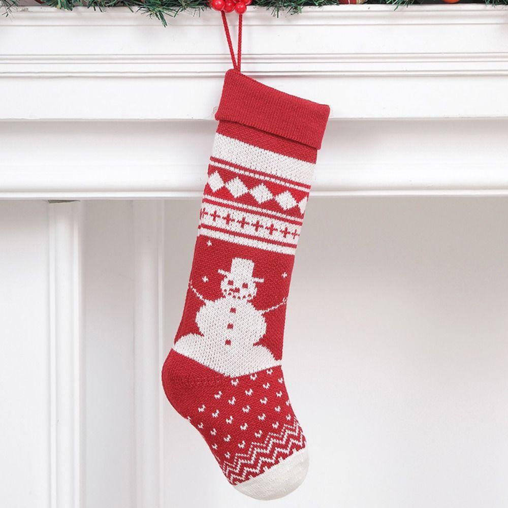 Hanging Christmas Gift Sock Xmas Tree Ornaments Gift Bag Christmas Decor