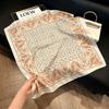 Lao Qian Feng Coffee Color Cashew Nut Silk Scarf Headscarf Versatile Neck Square Scarf Premium Sense Female Foreign Style Decorative Scarf Scarf