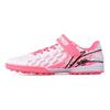 Li Ning Профессиональные Удобные Низкие Детские Футбольные Бутсы Флуоресцентно-Розовые Детские Футбольные Бутсы YKGU010-17