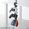 Sanwa Supply Подставка для игрового контроллера с зажимом для наушников (С держателем/черный) JY-STN2BK