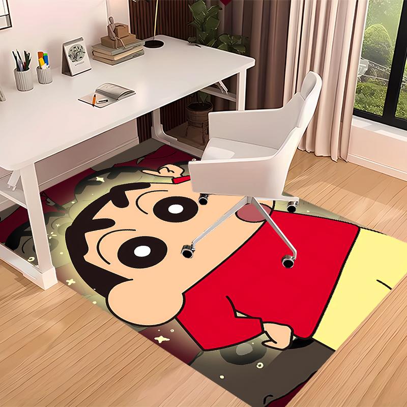 Crayon Shin-chan Printed Absorbent Washable Carpet, Non-Slip Bathroom Mats, Kitchen Rugs, Yoga Mat,Living Room Entrance, Camping Picnic Rugs