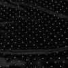 Imported High-grade Black Bright Diamond Hot Diamond Velvet Gold Velvet Fabric Dress Wedding Dress Formal Dress Designer Fabrics