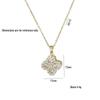 Женский кулон в виде сердца с цирконом и цветком - Элегантное новое дизайнерское ожерелье из титановой стали
