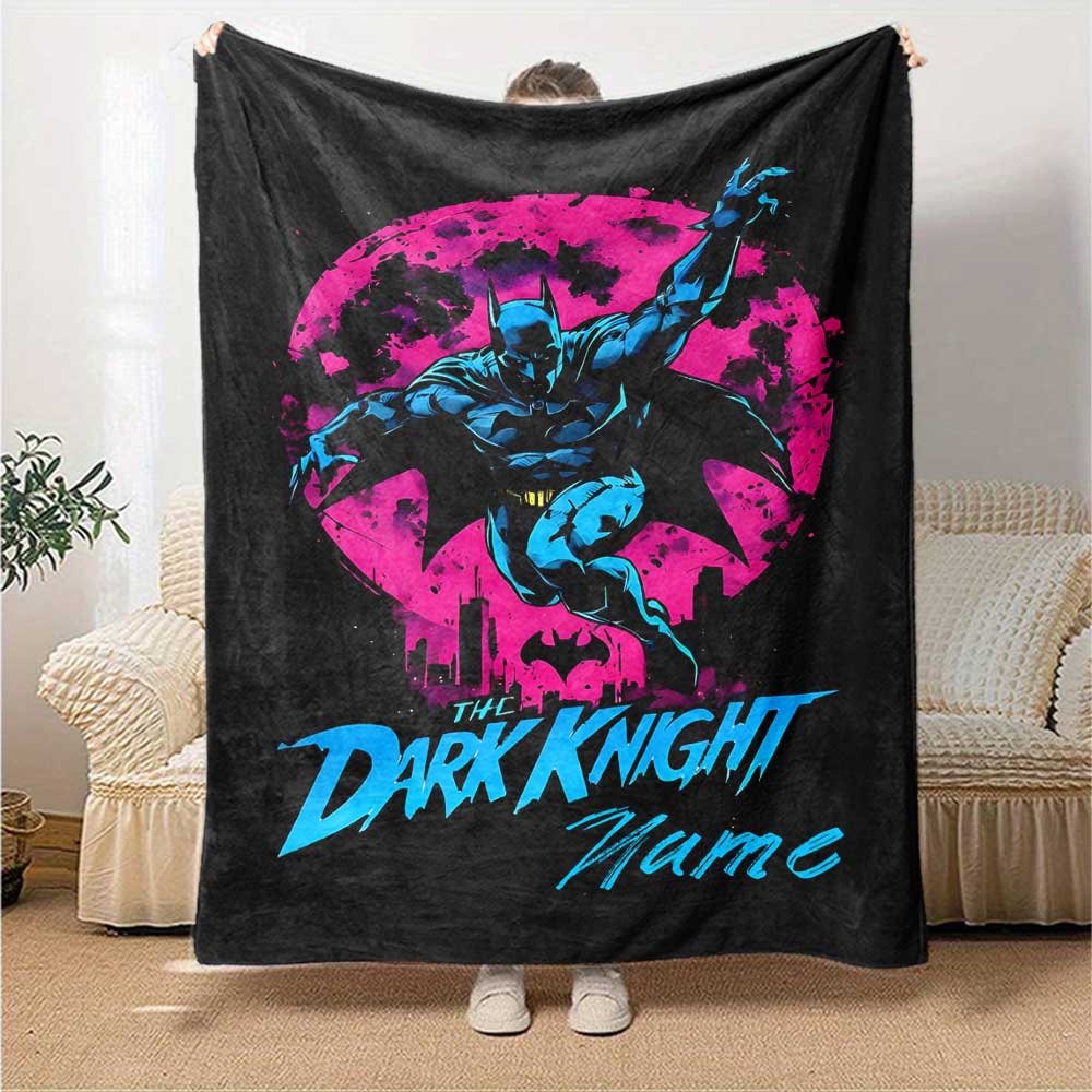 Warner Bros. Films (2) Personalized Name Blanket Cozy Customizable Blanket Comfortable for Home Decor Chair Office Chair Bed for All Occasions
