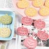 Halloween Cookie Molds 3D Pumpkin Shape Plastic Cutters Stamps Set For Professional Cookie Cakes And Sugar Art Creation