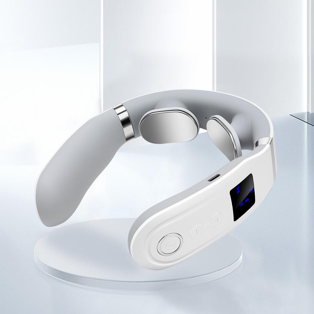 Multifunctional Cervical Massager, Household Neck Protector, Heated Mini Pulse Physiotherapy Device, Neck Massager
