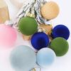 12Pcs 6CM Velvet Christmas Ball Ornaments Red Green Christmas Tree Balls Hanging Pendant Christmas Decoration 2025 New Year Gift