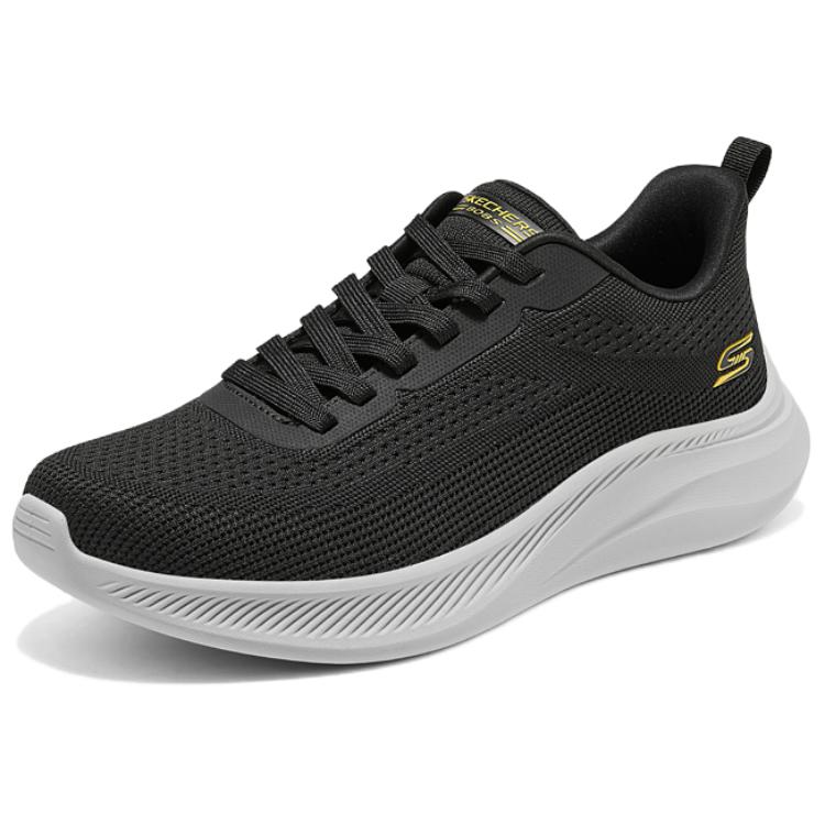 Skechers Удобные Повседневные Прочные Низкие Lifestyle Кроссовки Мужские Черный 118155-BLK