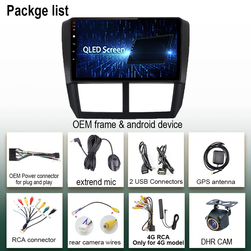 Android 13 Carplay Car Radio для Subaru Forester 3 SH 2007-2013 для Impreza GH GE 2 Din мультимедийный проигрыватель Carplay Auto Stereo