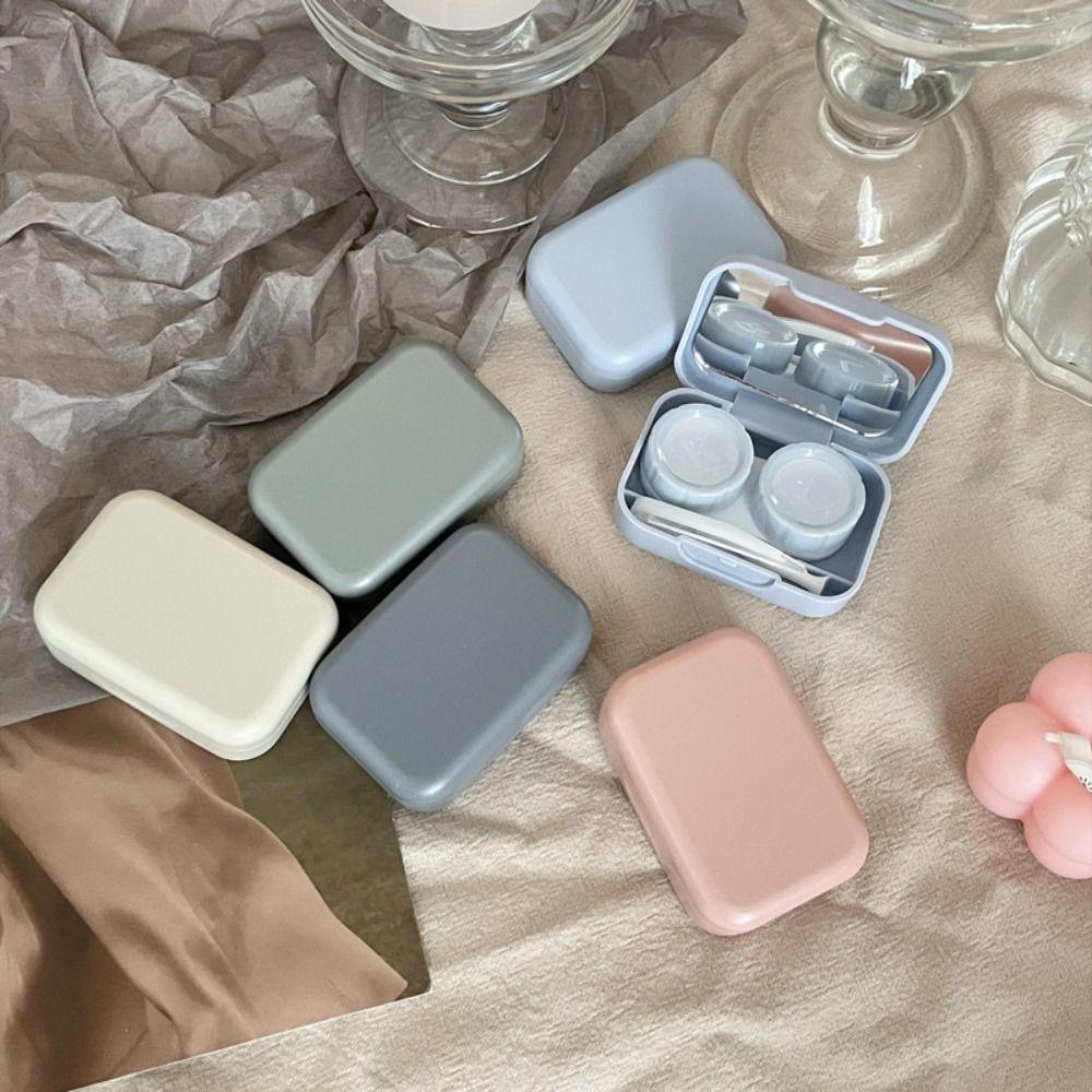 Mini Square Contact Lens Case Kit Contact Lens Inserter For Men and Women