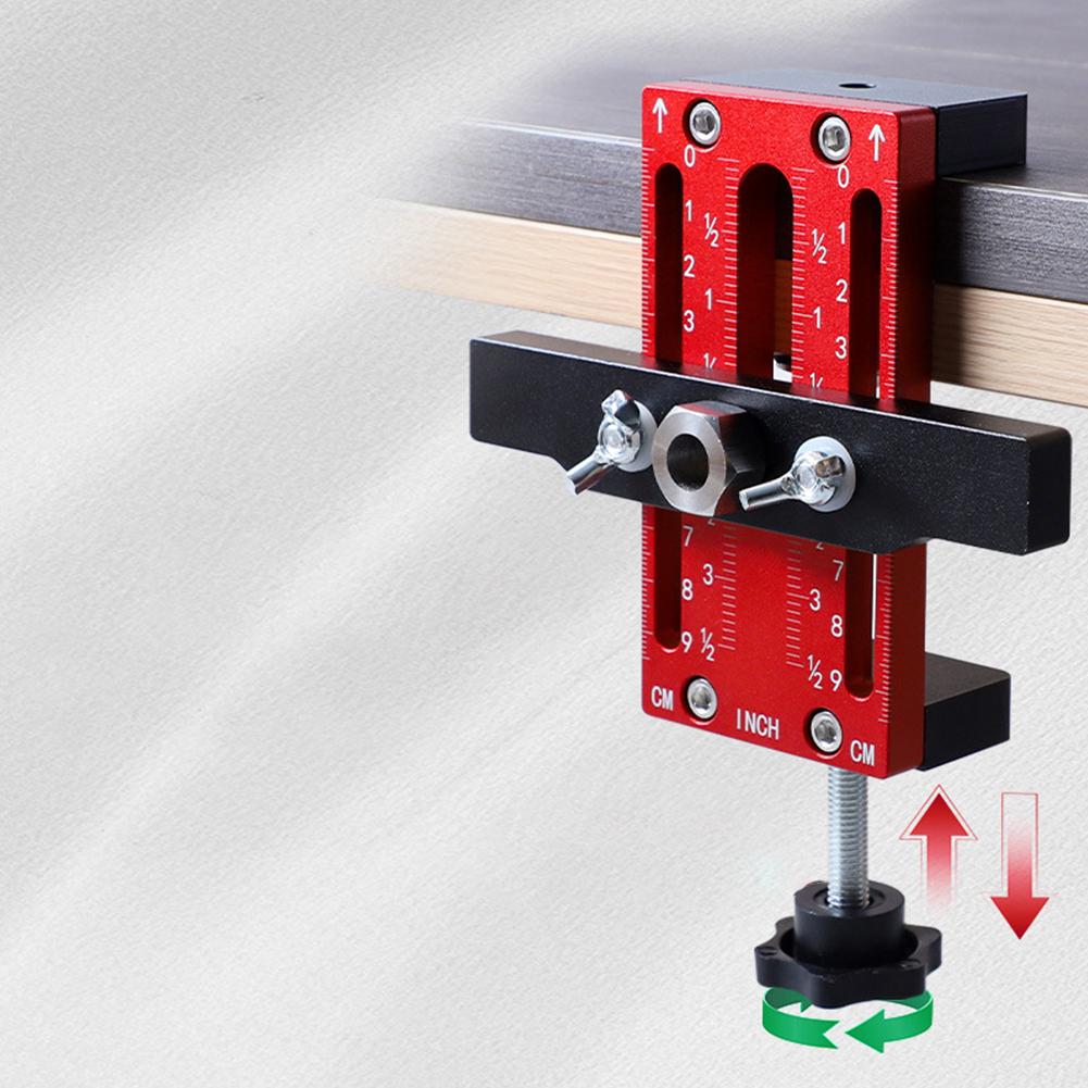 Монтажный шаблон для дверцы шкафа Монтажный шаблон для дверной панели с прочной опорой Фиксатор Зажим Направляющая для сверления с дюбелями Локатор