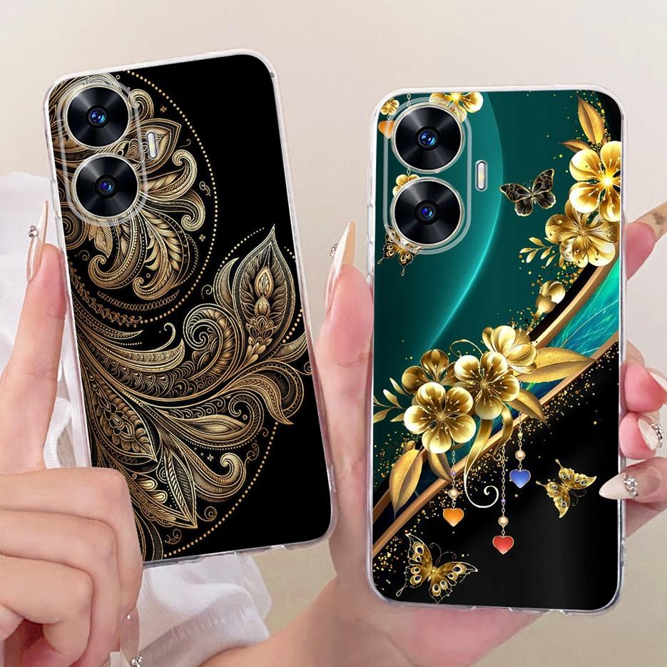 For Realme C55 Case RMX3710 New Luxury Painted Cover Clear Silicone Case For Realme Narzo N55 C 55 RealmeC55 NarzoN55 Soft Shell
