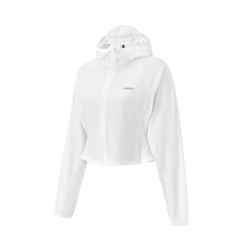 adidas Модная универсальная приятная к коже куртка с капюшоном женская куртка белая JI6005